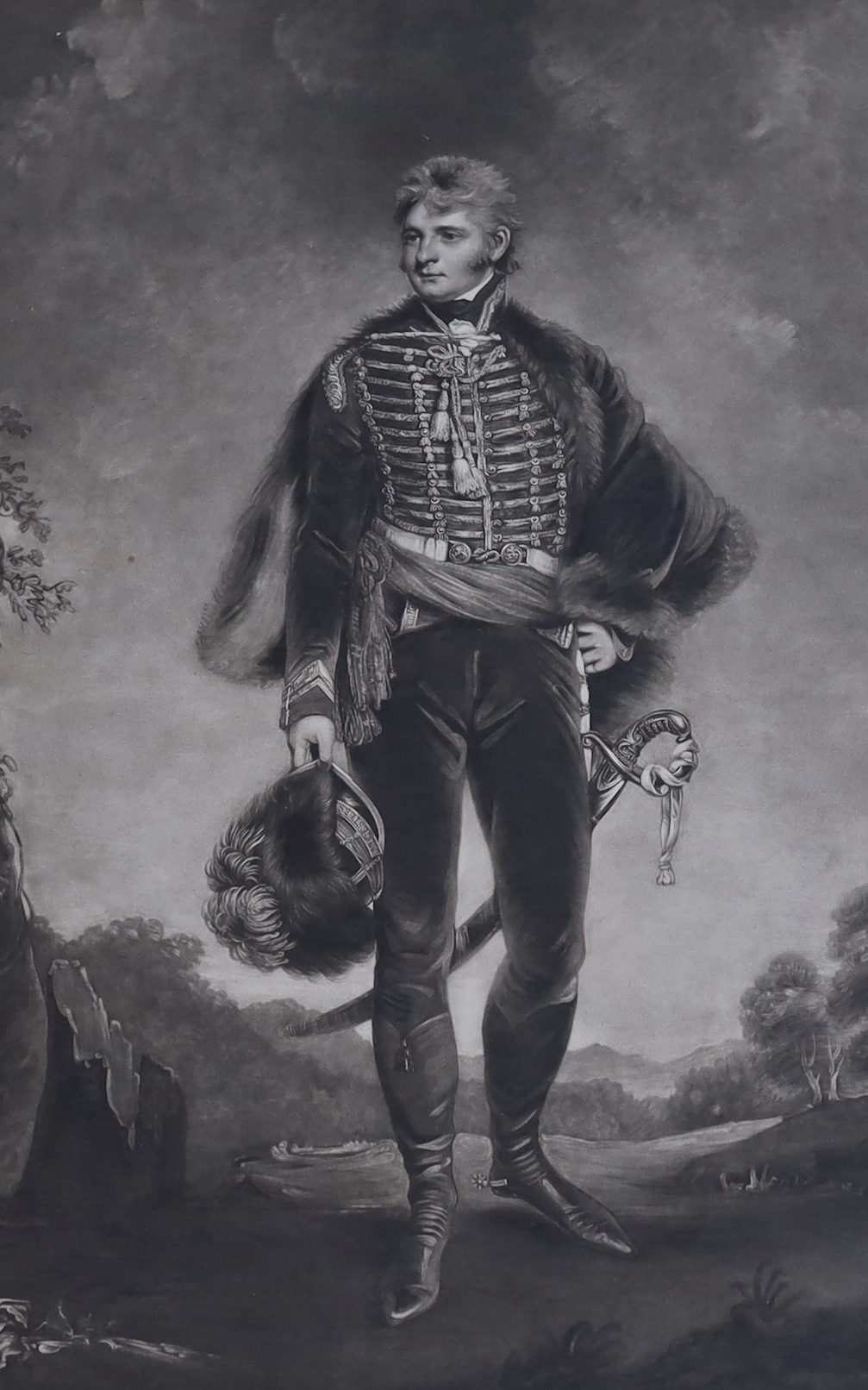 Charles Turner after John Hoppner R.A., mezzotint, 'His Grace The Duke of Rutland', published by Jeffryes 1801, visible sheet 67 x 41cm